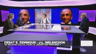 Éric Zemmour face à JeanLuc Mélenchon  le débat qui crispe la gauche • FRANCE 24 [upl. by Retepnhoj]