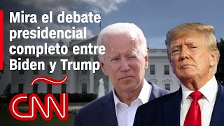 Debate presidencial completo entre Joe Biden y Donald Trump  Elecciones EEUU 2024 [upl. by Reynard]