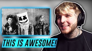 Marshmello x YUNGBLUD x blackbear  Tongue Tied  RAPPER REACTS [upl. by Nata]