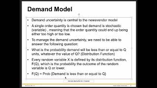 Introduction to the newsvendor model [upl. by Karlotta]