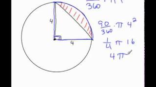 Area of Shaded Region of a Sector [upl. by Rorke]