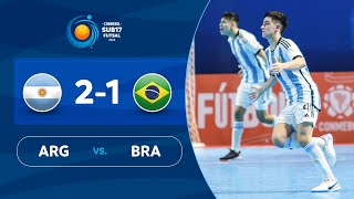 ARGENTINA vs BRASIL 21  RESUMEN  CONMEBOL Sub17FS 2022 [upl. by Ced355]