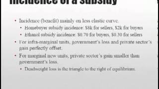 Taxes and Subsidies Part 6 Subsidies [upl. by Laith]