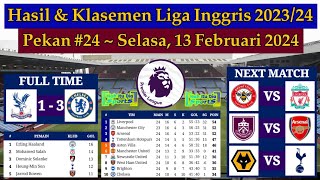 Hasil Liga Inggris Tadi Malam  CRYSTAL PALACE vs CHELSEA  Klasemen Liga Inggris 2024 Pekan 24 [upl. by Etiuqram]