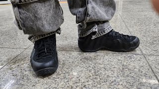 Air Foamposite one  AnthraciteBlack color Review 에어 폼포짓 원 리뷰 [upl. by Otilesoj]