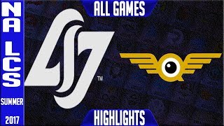 CLG vs FlyQuest Highlights ALL GAMES NA Regionals Worlds Qualifier 2017 Round 2 CLG vs FLY [upl. by Wistrup]