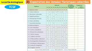 Exploitation des données floristiques collectées svt TCSF شرح بالداريجة [upl. by Nylidnam]