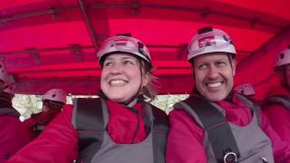 Worlds fastest zip line  Velocity at ZipWorld Wales [upl. by Cooperman]