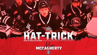 WHL HatTricks – McCagherty torches Seattle with threegoal performance [upl. by Costanzia]