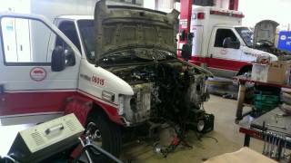 Engine Removal E450 60L [upl. by Jenkel]