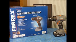 Aldi Ferrex 20V Akku BohrSchrauber brushless [upl. by Schecter]