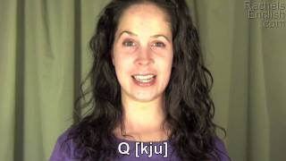 How to Pronounce the Alphabet American English Pronunciation [upl. by Yatnod]