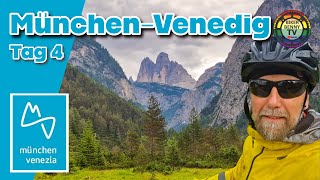 Radfernweg München Venedig 2023 Tag 4 Toblach  Farra d´Alpago 111km Mit Ebike über die Alpen [upl. by Dib]