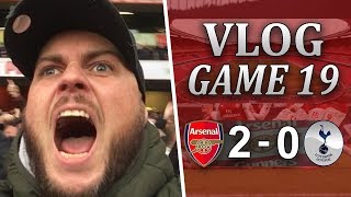 ARSENAL 2 v 0 SPURS  MEN AGAINST BOYS  MATCHDAY VLOG [upl. by Oikim]