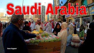 Makkah City Streets Walk In Saudi Arabia Middle East 2023 [upl. by Nob600]