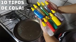 MISTURANDO E FRITANDO 10 TIPOS DE COLAS DIFERENTES [upl. by Farlie136]