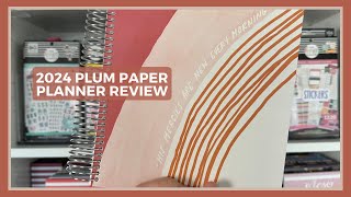 2024 Custom Daily Plum Paper Planner Review [upl. by Anelram]