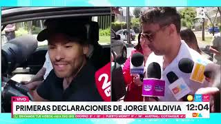 Valdivia habló a la salida de su departamento y es visitado por Daniela Aránguiz  Tu Día  Canal 13 [upl. by Athey830]