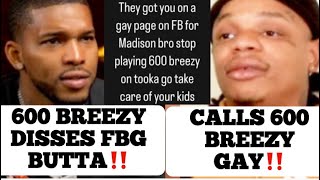 FBG Butta EXPOSES 600 Breezy For Being On A FB Page That Exposes Gay People After Breezy DISSED Him [upl. by Ylrac]