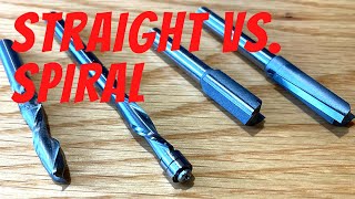 spiral router bit upcut vs downcut  When to use straight or spiral router bits [upl. by Maxa938]