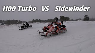 Whos Faster 1100 Turbo vs Sidewinder [upl. by Derraj]