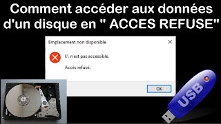 IMPOSSIBLE DACCEDER A MON DISQUE C quotACCES REFUSEquot WINDOWS 1011 [upl. by Ahtael]