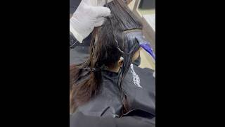 How to do permanent hair straightening cream apply RebondingSmoothening [upl. by Gwendolin777]