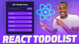 React Todo List App Tutorial  React JS Project Tutorial for Beginners [upl. by Stephenson]