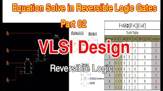 Reversible Logic Design Part05  Using Fredkin amp Toffoli Gates  VLSI Design  Reversible Computing [upl. by Lynnett]