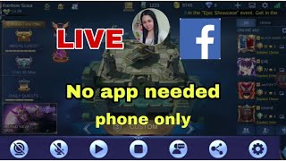 FACEBOOK LIVE STREAM  Start live streaming using your phone no application needed [upl. by Aieki]