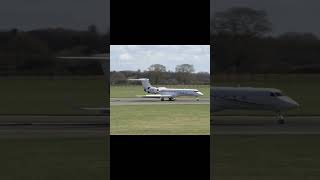 Gulfstream G550 Landing At Luton Airport [upl. by Ettolrahs606]