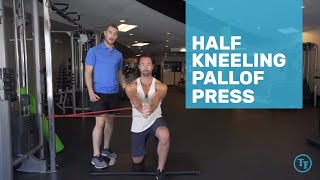 How to do a Half Kneeling Pallof Press [upl. by Oiromed]