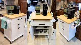 Yaheetech Kitchen Cart Full Assembly amp Demo Review [upl. by Emery]