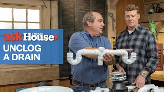 How to Unclog Any Drain  Ask This Old House [upl. by Ttereve585]