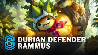 Durian Defender Rammus Skin Spotlight  League of Legends [upl. by Ellerret]