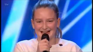 BGT 19 AUDITIONS WK4  GIORGIA BORG 10 yrs old SINGER [upl. by Eicart971]