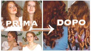 HAIR TUTORIAL Capelli RICCI e MOSSI SENZA PIASTRA con due calzettoni [upl. by Nimoynib]