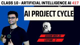 CLASS 10 AI Project Cycle  AI 417  CBSE 2024  Aakash Singh [upl. by Nahseez]