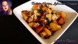 Around the world Cuisine  How to make Batata Harra Lebanese Potatoes [upl. by Ahsie]