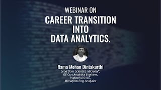 ImarticusLive Webinar on quotCareers Transition into Data Analyticsquot [upl. by Nosauq]