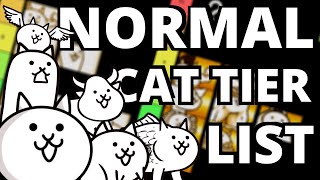 The Battle Cats  Normal Cat Tier List [upl. by Naol]