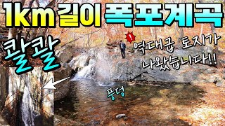 정말 역대급 토지등장 1km 길이 폭포계곡 전부가 붙은 계곡땅 [upl. by Berga]