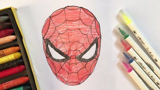 Easy Spiderman drawing  How to Draw Easy SpiderMan Drawing StepbyStep for Beginners [upl. by Sevik]