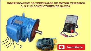 Identificacion Terminales Motor Trifasico 9 Teminales P1  2 [upl. by Notanhoj]