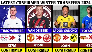 🚨LATEST ALL CONFIRMED TRANSFER NEWS JANUARY 2024 JADON SANCHO BACK TO DORTMUND 🚨 [upl. by Tenenbaum611]