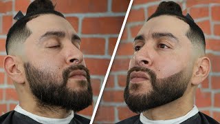 How to Shape a DUCK TAIL BEARD  Beard Enhancement  Barber Tutorial [upl. by Nalid]