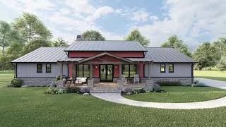 BARNDOMINIUM HOUSE PLAN 940100114 WITH INTERIOR [upl. by Hadeehuat]