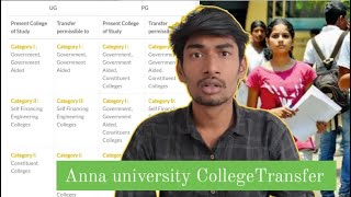 College Transfer Process  Anna university UG or PG Rules  TTG [upl. by Behrens]