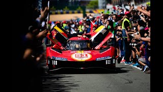 Elkann festeggia la vittoria Ferrari a Le Mans [upl. by Bullard673]