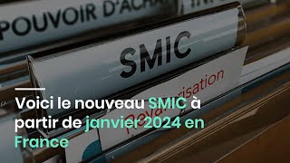 Voici le nouveau SMIC à partir de janvier 2024 en France [upl. by Ueihtam]